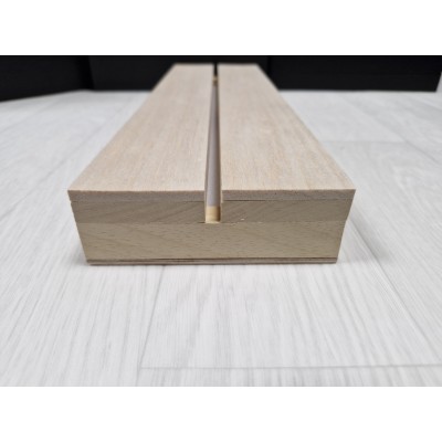 Etaloir fixe plat  balsa 6/40- Largeur  11,6 cm
