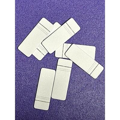 Sachet de 100 paillettes bristol  Lignées 14x5