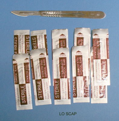 Lot scalpel + 10 lames
