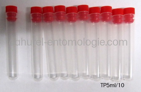 Lot de 10 tubes polypropylène 5ml