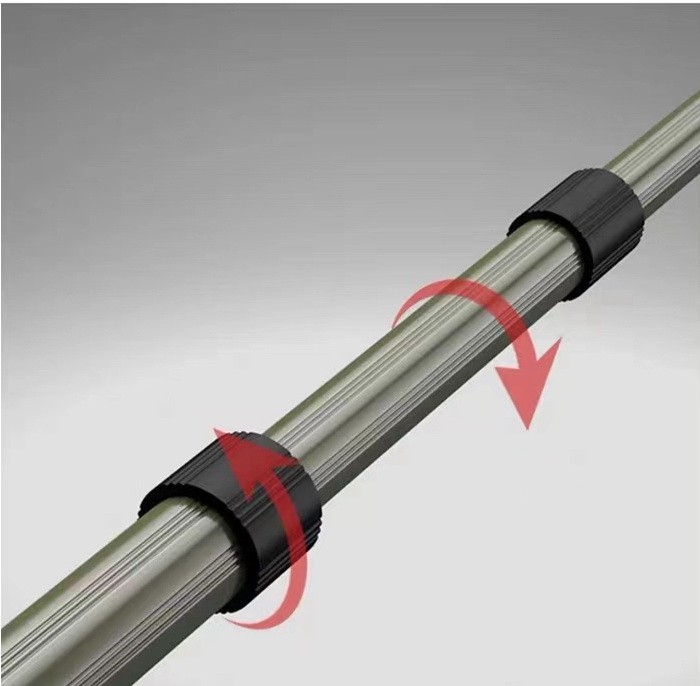 Manche en fibre de Carbonne 54/130 cm - filetage 8mm – Image 2