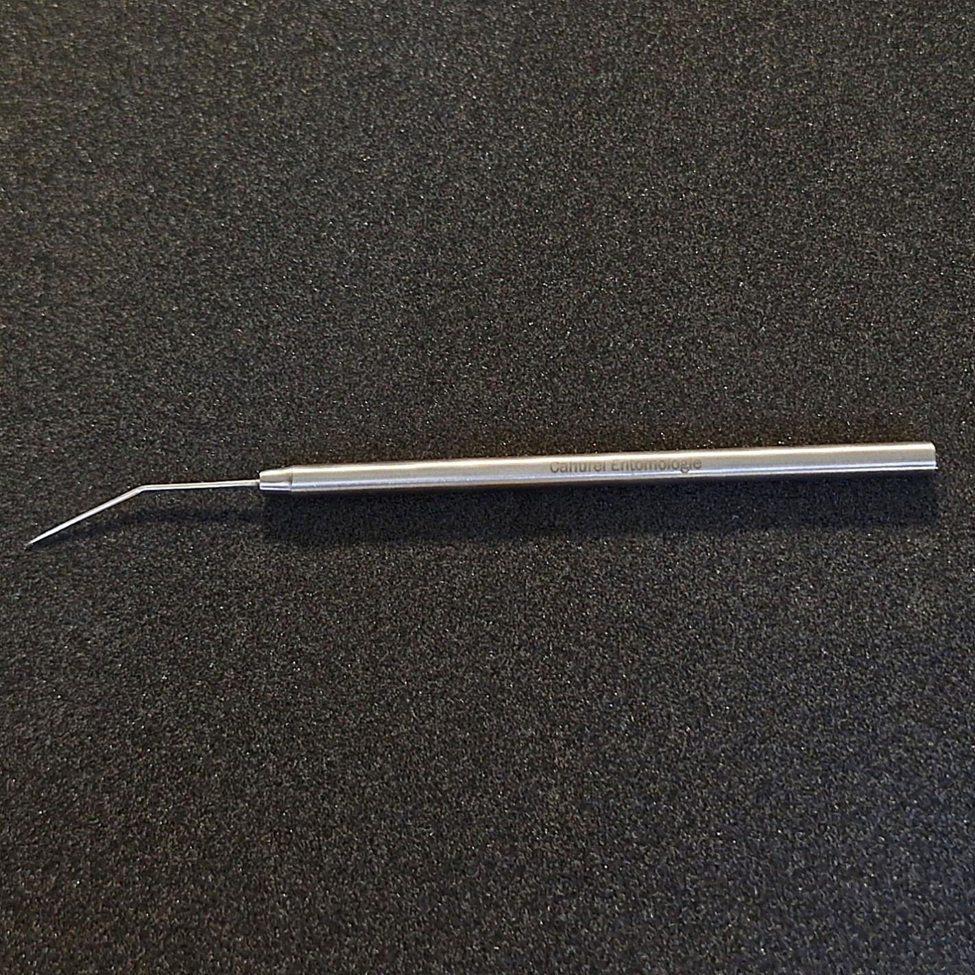 Aiguille courbe pour étalage montée inox, manche aluminium