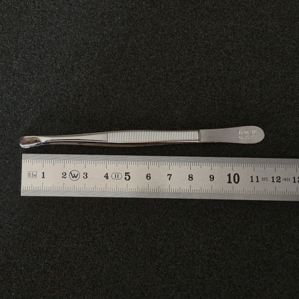 Pince pelle à étaler bouts arrondis 3 mm inox – Image 2