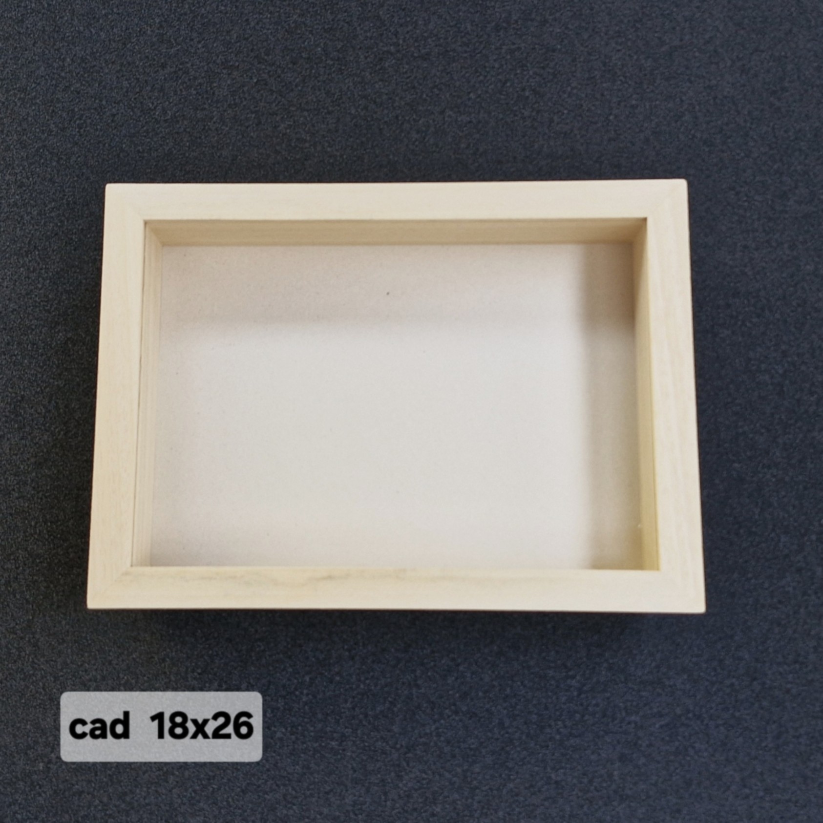 Cadre à caisson 18 x 26 x 4 cm - moulure 2cm